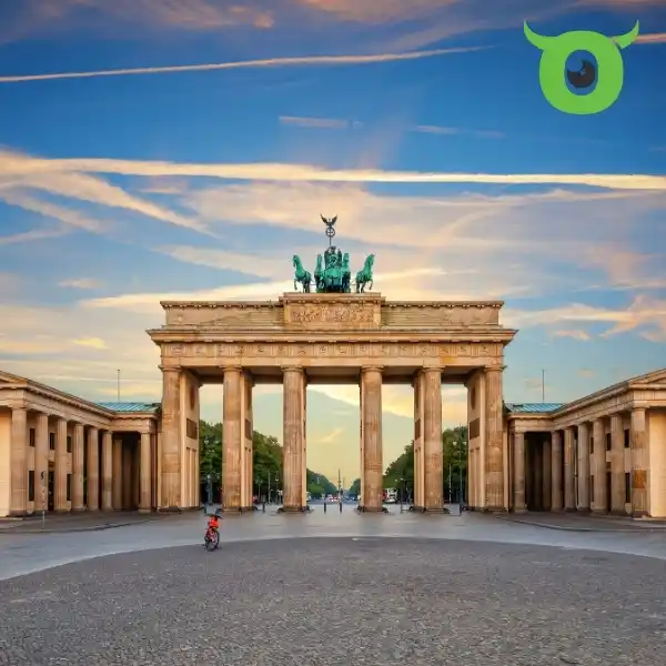 Brandenburger Tor Berlin – bedrucktes Klebeband mit Logo von Tapemonster