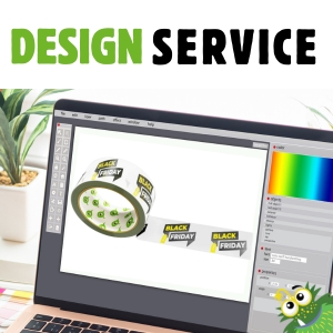 Design Service Köln: Lassen Sie Ihr individuelles Klebeband mit Logo professionell gestalten.