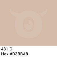 PP-Klebeband mit Logo Druck - 66 m Helles Taupe #D3BBA8