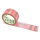 PP-adhesive tape with logo print - 1-color - 66 m light red #FF7276 - best value