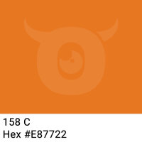 PP-Klebeband mit Logo Druck - 1-farbig - 66 m Leuchtendes Orange #E87722 - Laut abrollend