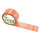 PP-adhesive tape with logo print - 1-color - 66 m light orange #FF5C39 - best value