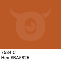 PP-adhesive tape with logo print - 1-color - 66 m dark terra #BA5826 - best value