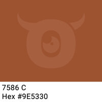 PP-adhesive tape with logo print - 1-color - 66 m dark orange #9E5330 - best value