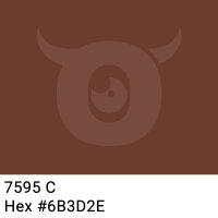 PP-adhesive tape with logo print - 1-color - 66 m dark red brown #6B3D2E - best value