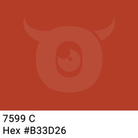 PP-adhesive tape with logo print - 1-color - 66 m light red #B33D26 - best value