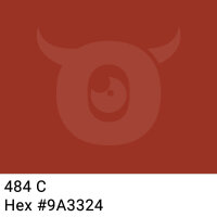 PP-adhesive tape with logo print - 1-color - 66 m dark red brown #9A3324 - best value