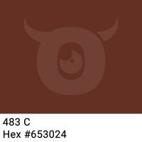 PP-adhesive tape with logo print - 1-color - 66 m dark chocolate brown #653024 - best value