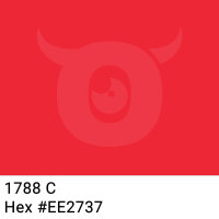 PP-Klebeband mit Logo Druck - 1-farbig - 66 m Leuchtendes Rot #EE2737 - Laut abrollend