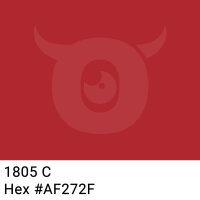 PP-adhesive tape with logo print - 1-color - 66 m dark terra #AF272F - best value