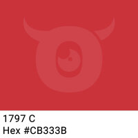 PP-adhesive tape with logo print - 1-color - 66 m dark red #CB333B - best value