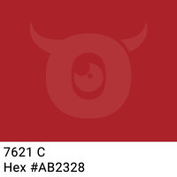 PP-adhesive tape with logo print - 1-color - 66 m dark red #AB2328 - best value