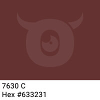 PP-adhesive tape with logo print - 1-color - 66 m dark red brown #633231 - best value