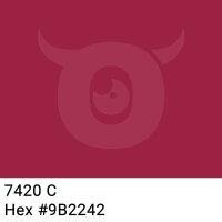 PP-Klebeband mit Logo Druck - 1-farbig - 66 m Dunkles Rot #9B2242 - Laut abrollend