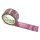 PP-adhesive tape with logo print - 1-color - 66 m dark red brown #672E45 - best value