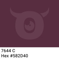 PP-adhesive tape with logo print - 1-color - 66 m very dark red brown #582D40 - best value