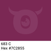 PP-adhesive tape with logo print - 1-color - 66 m dark pink #7C2855 - best value