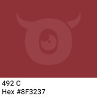 PP-adhesive tape with logo print - 1-color - 66 m dark red #8F3237 - best value