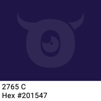 PP-adhesive tape with logo print - 1-color - 66 m dark violet brown #201547 - best value