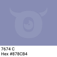 PP-adhesive tape with logo print - 1-color - 66 m light blue #878CB4 - best value