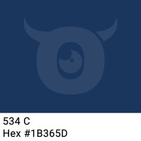 PP-adhesive tape with logo print - 1-color - 66 m dark blue #1B365D - best value