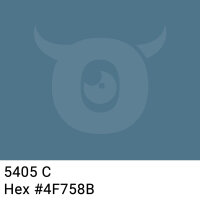 PP-adhesive tape with logo print - 1-color - 66 m blue gray #4F758B - best value