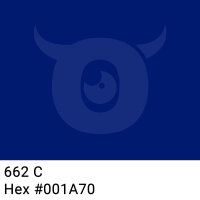 PP-adhesive tape with logo print - 1-color - 66 m dark marine blue #001A70 - best value