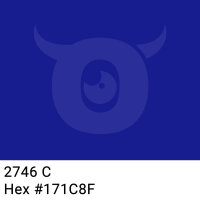 PP-adhesive tape with logo print - 1-color - 66 m dark blue #171C8F - best value