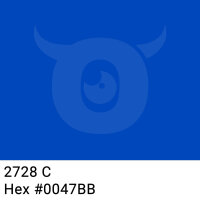 PP-adhesive tape with logo print - 1-color - 66 m vivid blue #0047BB - best value