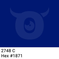 PP-adhesive tape with logo print - 1-color - 66 m dark marine blue #001871 - best value