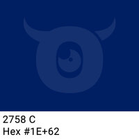 PP-adhesive tape with logo print - 1-color - 66 m dark marine blue #001E62 - best value