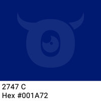 PP-adhesive tape with logo print - 1-color - 66 m dark marine blue #001A72 - best value