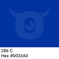 PP-Klebeband mit Logo Druck - 1-farbig - 66 m Dunkles Blau #0033A0 - Laut abrollend