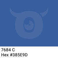 PP-adhesive tape with logo print - 1-color - 66 m dark blue #385E9D - best value