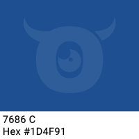 PP-adhesive tape with logo print - 1-color - 66 m dark blue #1D4F91 - best value