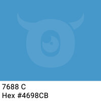 PP-adhesive tape with logo print - 1-color - 66 m light blue #4698CB - best value