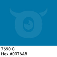 PP-adhesive tape with logo print - 1-color - 66 m vivid blue #0076A8 - best value