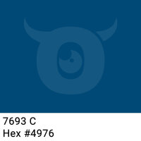 PP-adhesive tape with logo print - 1-color - 66 m dark marine blue #004976 - best value