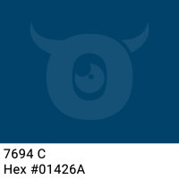 PP-adhesive tape with logo print - 1-color - 66 m dark marine blue #01426A - best value