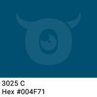 PP-adhesive tape with logo print - 1-color - 66 m dark marine blue #004F71 - best value