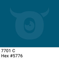 PP-adhesive tape with logo print - 1-color - 66 m dark turquoise #005776 - best value