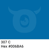 PP-adhesive tape with logo print - 1-color - 66 m dark blue #006BA6 - best value