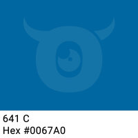 PP-adhesive tape with logo print - 1-color - 66 m dark marine blue #0067A0 - best value