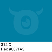 PP-adhesive tape with logo print - 1-color - 66 m dark turquoise #007FA3 - best value