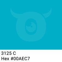 PP-adhesive tape with logo print - 1-color - 66 m light turquoise #00AEC7 - best value