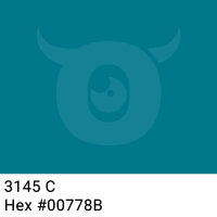 PP-adhesive tape with logo print - 1-color - 66 m dark turquoise #00778B - best value