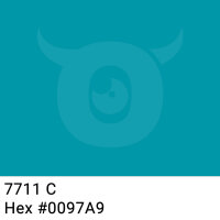 PP-adhesive tape with logo print - 1-color - 66 m light turquoise #0097A9 - best value