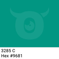 PP-adhesive tape with logo print - 1-color - 66 m dark aquamarine #009681 - best value