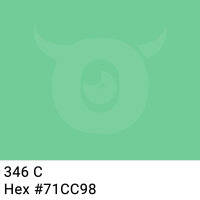 PP-adhesive tape with logo print - 1-color - 66 m bluish green #71CC98 - best value