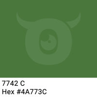 PP-adhesive tape with logo print - 1-color - 66 m dark olive green #4A773C - best value